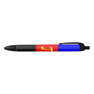 Stylo Noir Drapeau de la Fierté polyamérale