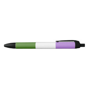 Stylo Noir Drapeau de la fierté queer