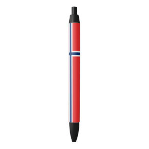 Stylo Noir Drapeau de la Norvège
