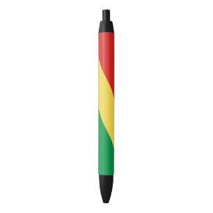 Stylo Noir Drapeau de la République du Congo
