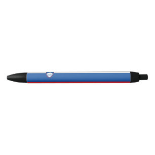 Stylo Noir Drapeau de la Slovénie