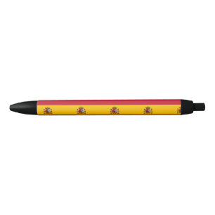 Stylo Noir Drapeau de l'Espagne
