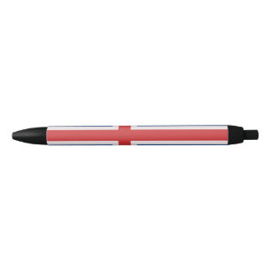 Stylo Noir Drapeau de l'Islande
