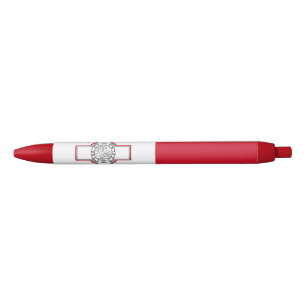 Stylo Noir Drapeau de Malte