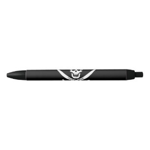 Stylo Noir Drapeau de pirate Crâne croisé épées