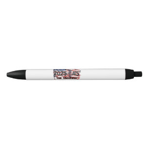 Stylo Noir Drapeau des États-Unis. Le président Donald Trump.