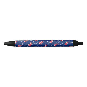 Stylo Noir Drapeau des Îles Cook