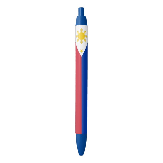 Stylo Noir Drapeau des Philippines (devant Vertical)