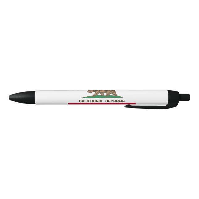 Stylo Noir Drapeau d'État de Californie (Bas)