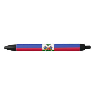 Stylo Noir Drapeau d'Haïti
