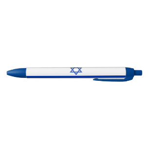 Stylo Noir Drapeau d'Israël