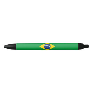Stylo Noir Drapeau du Brésil