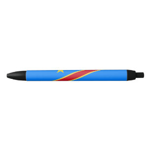 Stylo Noir Drapeau du Congo