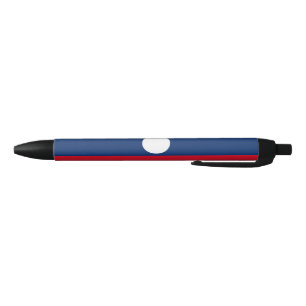 Stylo Noir Drapeau du Laos