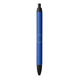 Stylo Noir Drapeau d'UE