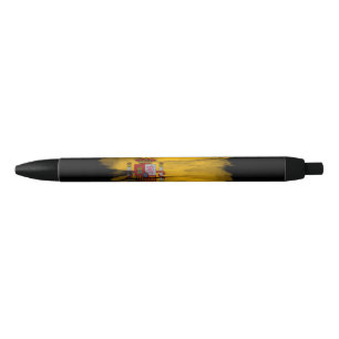 Stylo Noir Drapeau espagnol bracelet, drapeau national
