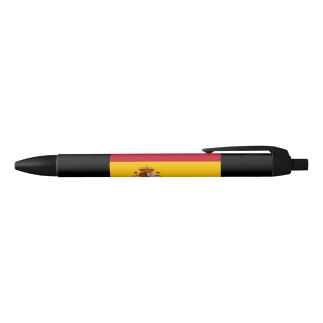 Stylo Noir Drapeau espagnol (Espagne) (Haut)
