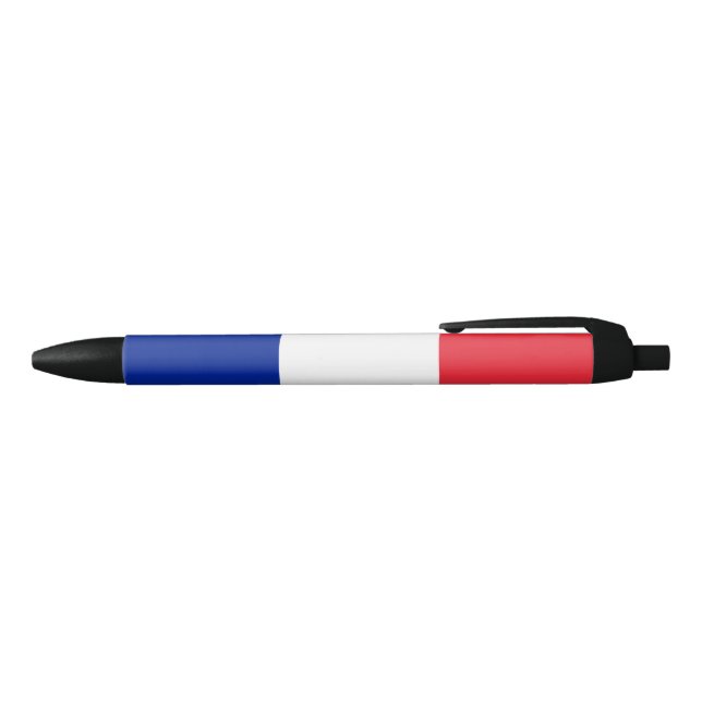 Stylo Noir Drapeau français (France) (Haut)