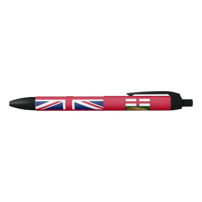 Stylo Noir Drapeau Manitoba (Haut)