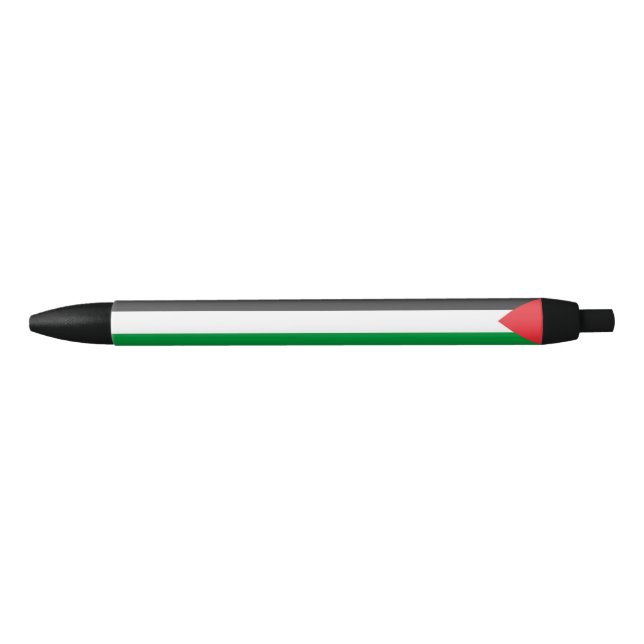 Stylo Noir Drapeau palestinien Libérez la Palestine customisé (Devant)