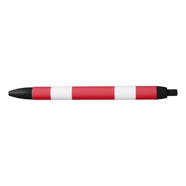 Stylo Noir Drapeau péruvien (Devant)