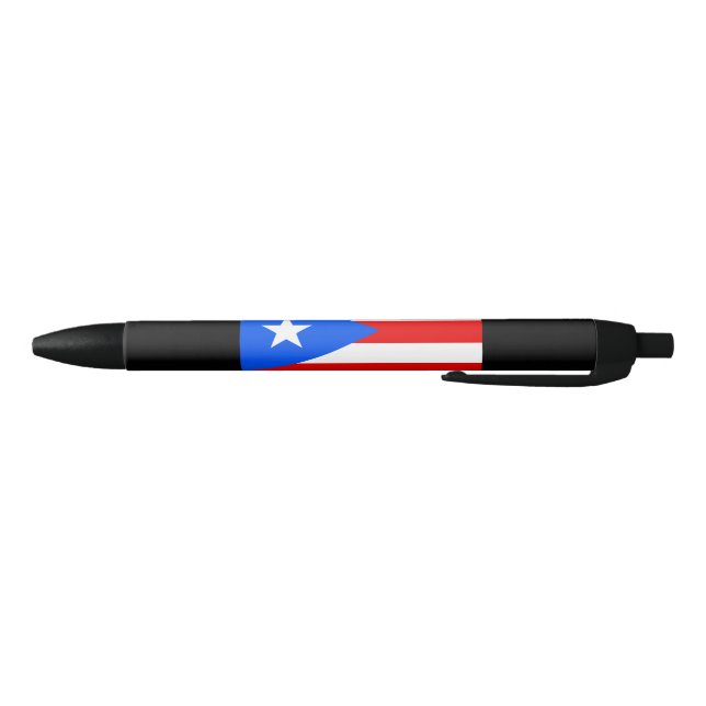 Stylo Noir Drapeau portoricain (Porto Rico) (Bas)