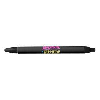 Stylo Noir Drôle Je Suis Le Patron Dans Cette Cuisine De T-Sh
