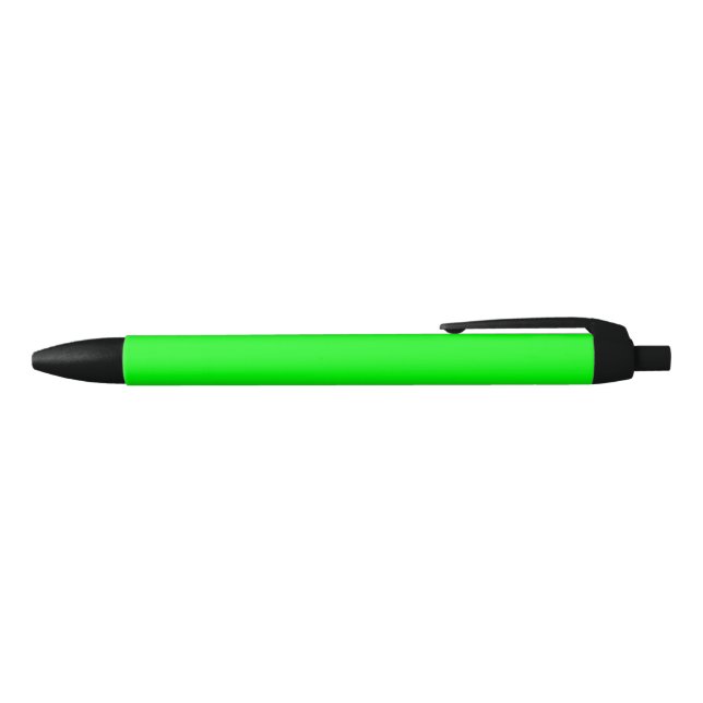 Stylo Noir écran vert néon, couleur claire et solide (Haut)