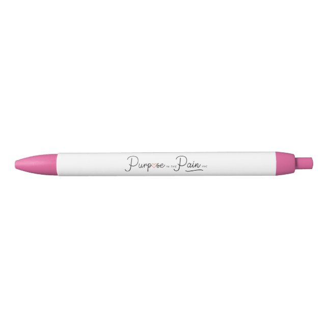 Stylo Noir Écrire avec un but (Devant)