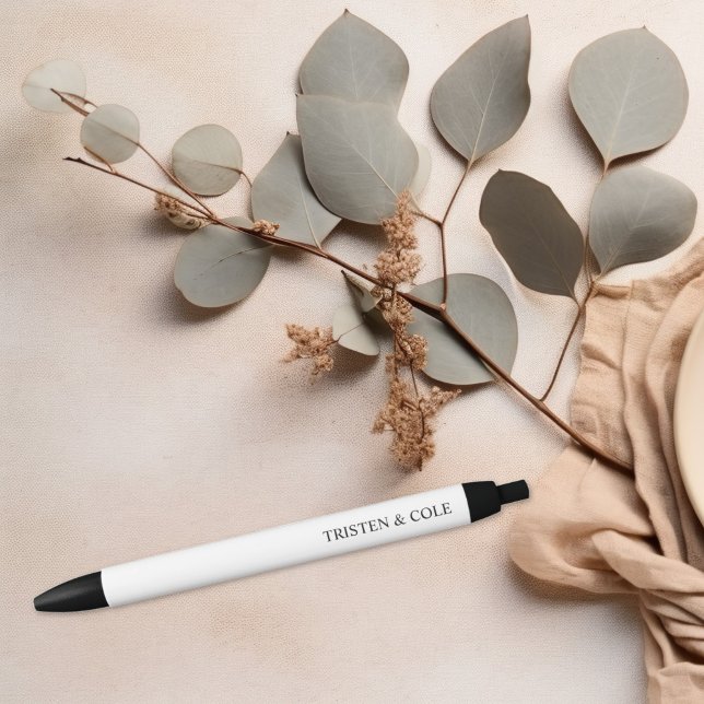 Stylo Noir Écriture Classieuse Moderne (Créateur téléchargé)