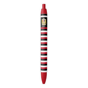 Stylo Noir Égypte Drapeau mignon Patriotique
