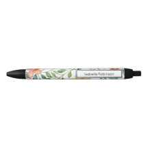 Élégant floral personnalisé aquarelle