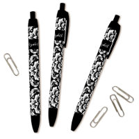 Elégant noir blanc Damas