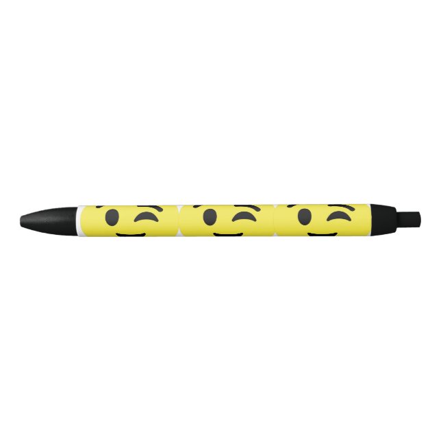 Stylo Noir Emoji du visage du lavabo  (Devant)