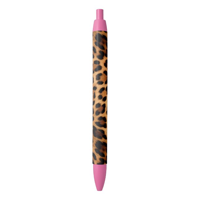 Stylo Noir Empreinte de léopard Brown chic (devant Vertical)