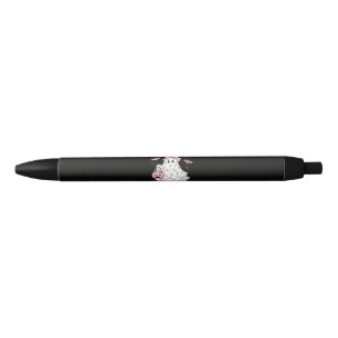 Stylo Noir en octobre nous portons Halloween fantôme rose