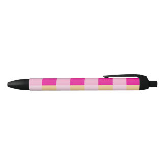 Stylo Noir en vichy Motif