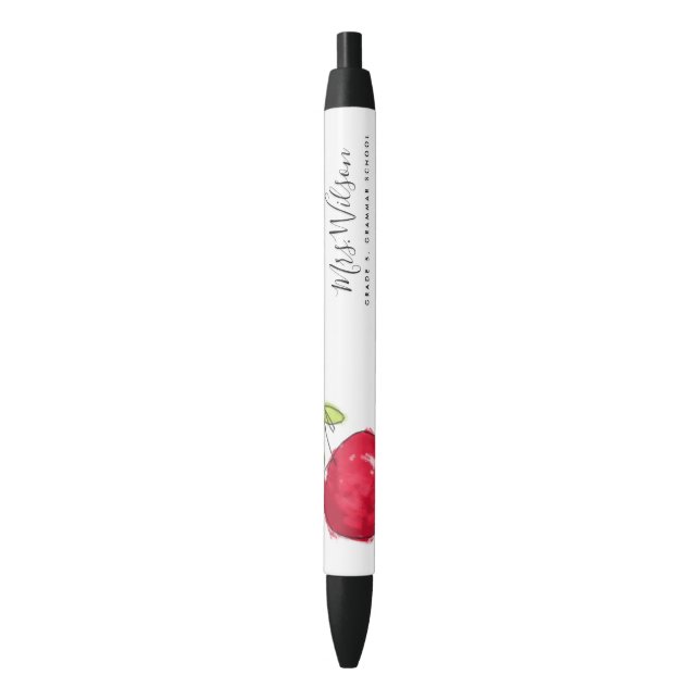 STYLO NOIR ENSEIGNANT DE L'ÉCOLE MODERNE PEINTURE HUILE POMME (devant Vertical)