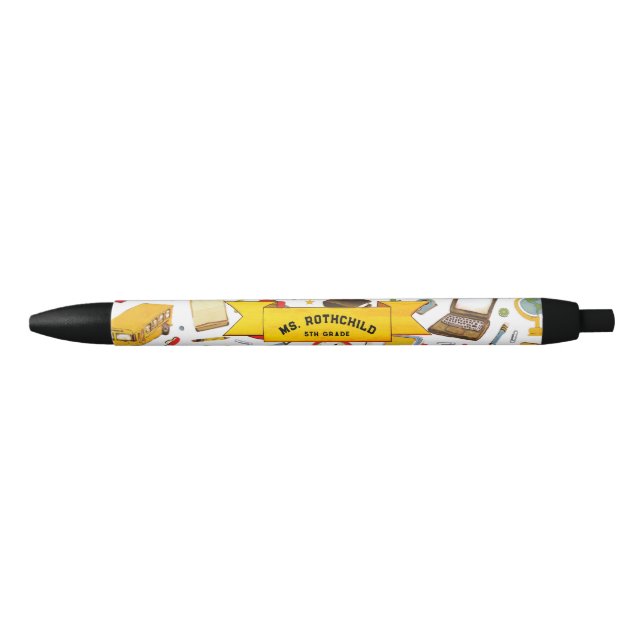 Stylo Noir Enseignant de l'école primaire (Devant)