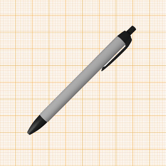 Stylo Noir Espagnol gris couleur solide (Créateur téléchargé)