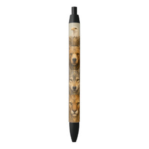 Stylo Noir Esprit de la nature sauvage – Art du totem 