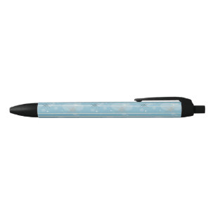 Stylo Noir Etoiles et cercles formes