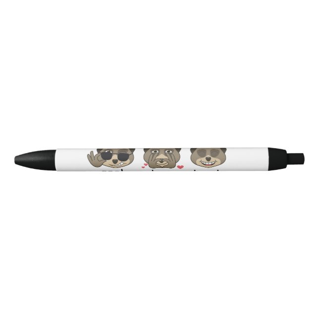 Stylo Noir Expression triple de meerkat (Devant)