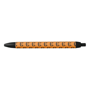 Stylo Noir Face citrouille Jack-o-lanterne