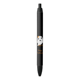 Stylo Noir Fantôme mignon de Halloween