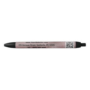 Stylo Noir Faux rose foncé