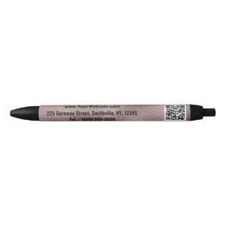 Stylo Noir Faux rose foncé