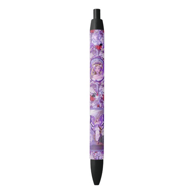 Stylo Noir fée du soleil pourpre (devant Vertical)