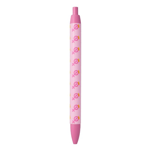 Stylo Noir Feminist Pink (devant Vertical)