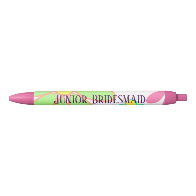 Stylo Noir Femme d'école junior florale verte exceptionnelle (Devant)